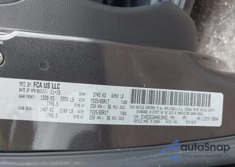 2017 Dodge Grand Caravan Gt from USA, damaged, VIN 2C4RDGEG8HR618422